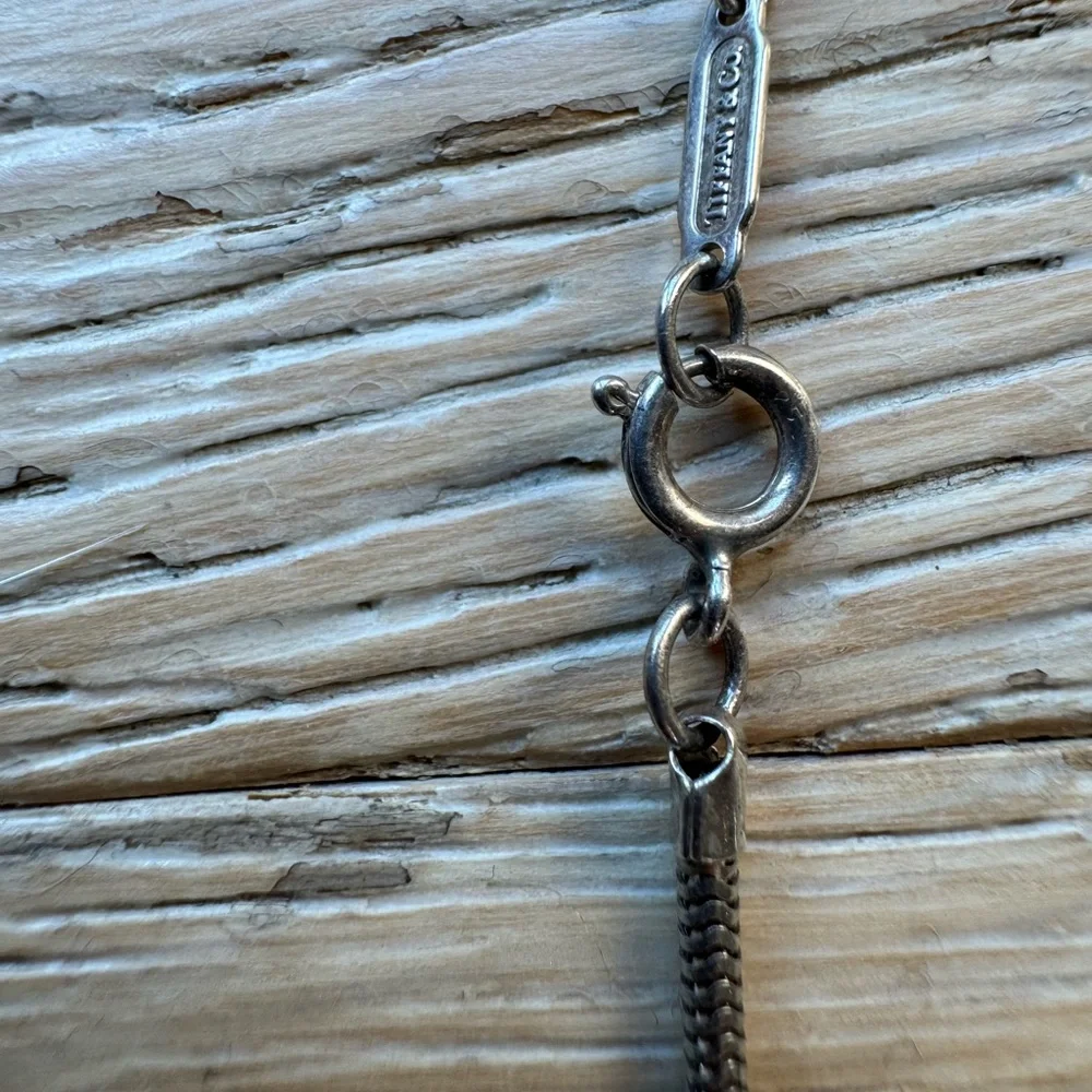 Authentic Tiffany&Co 1837 bar pendant necklace Price Firm!